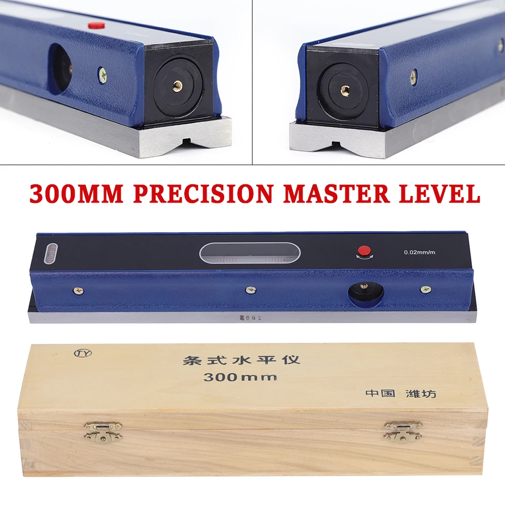 Imagem -05 - Precise Precise Machine Bar Nível Master e Caixa de Madeira 0.02 mm Precisão Pol 12 Pol