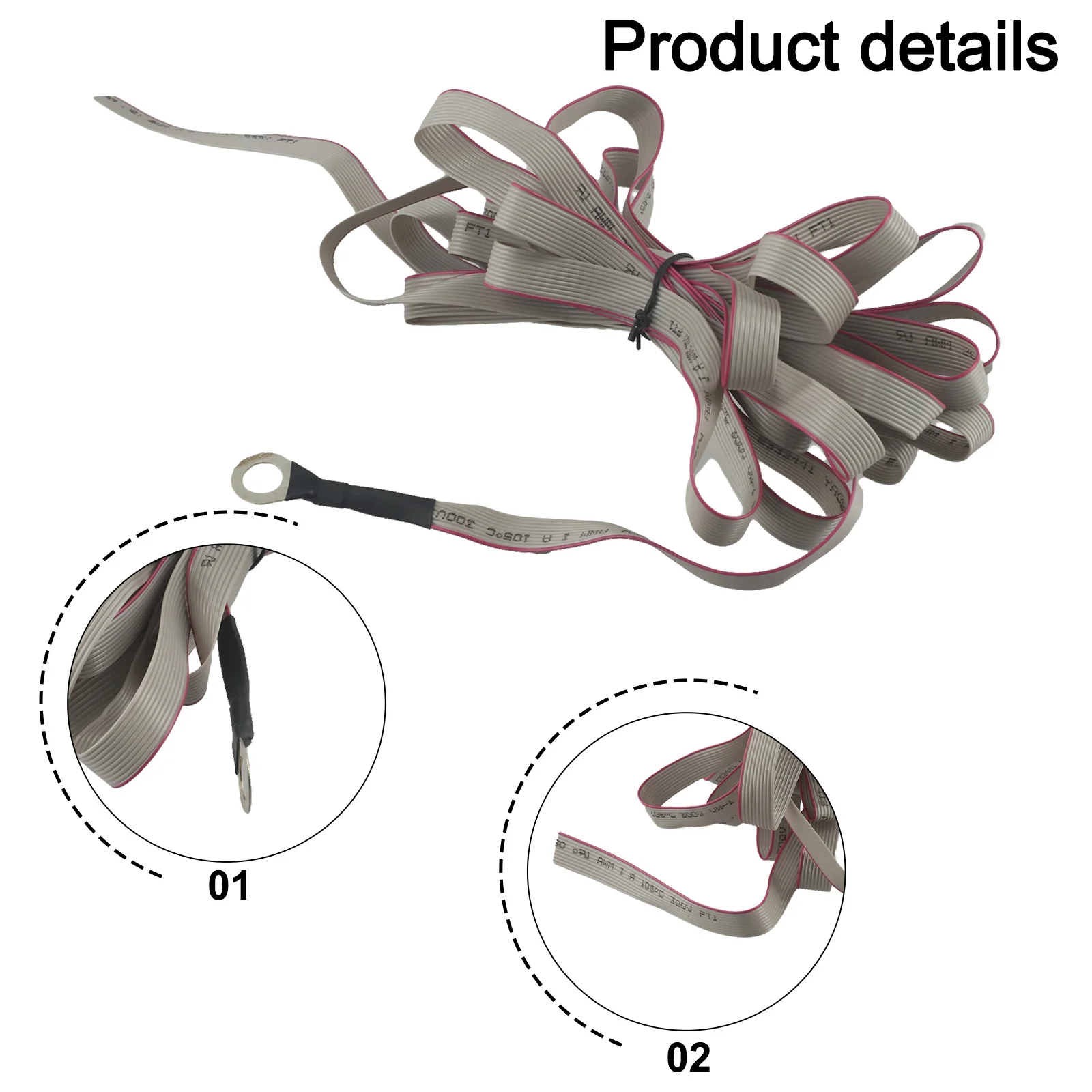 

10 Strands Cable Ground Grid Cable Network Setup Signal Reception Ground Anchor Compatible Optimal Signal Reception White Color