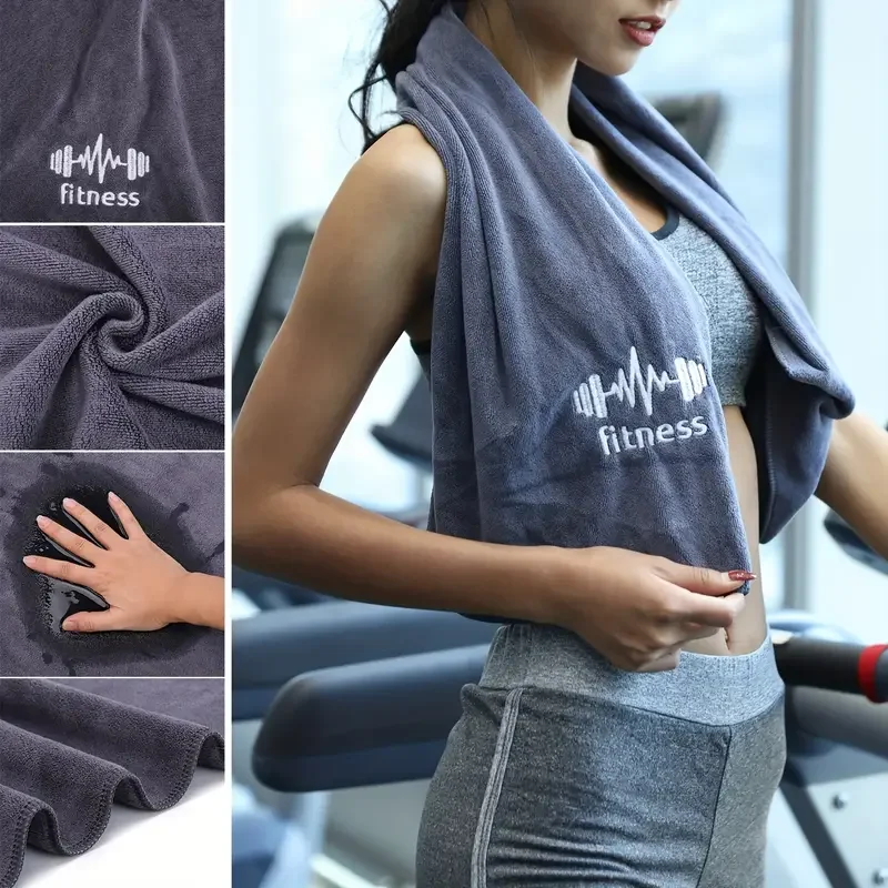 40*95cm Microfiber Gym Yoga Exercise Swimming Fitness Towel Fast Drying Towel Beach Running Body Non-slip Sports Sweat_voghion.com