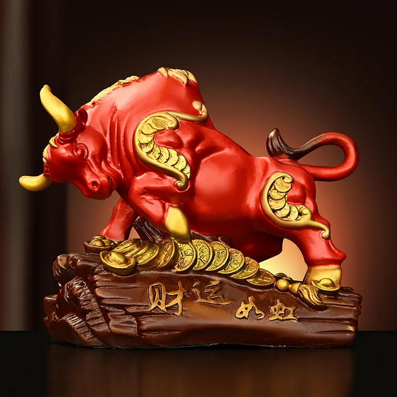 Color Copper Chinese Zodiac Cow Decoration Home Desktop Office Decorations All Copper Walker Street Niu Wang City Topnew Decorat