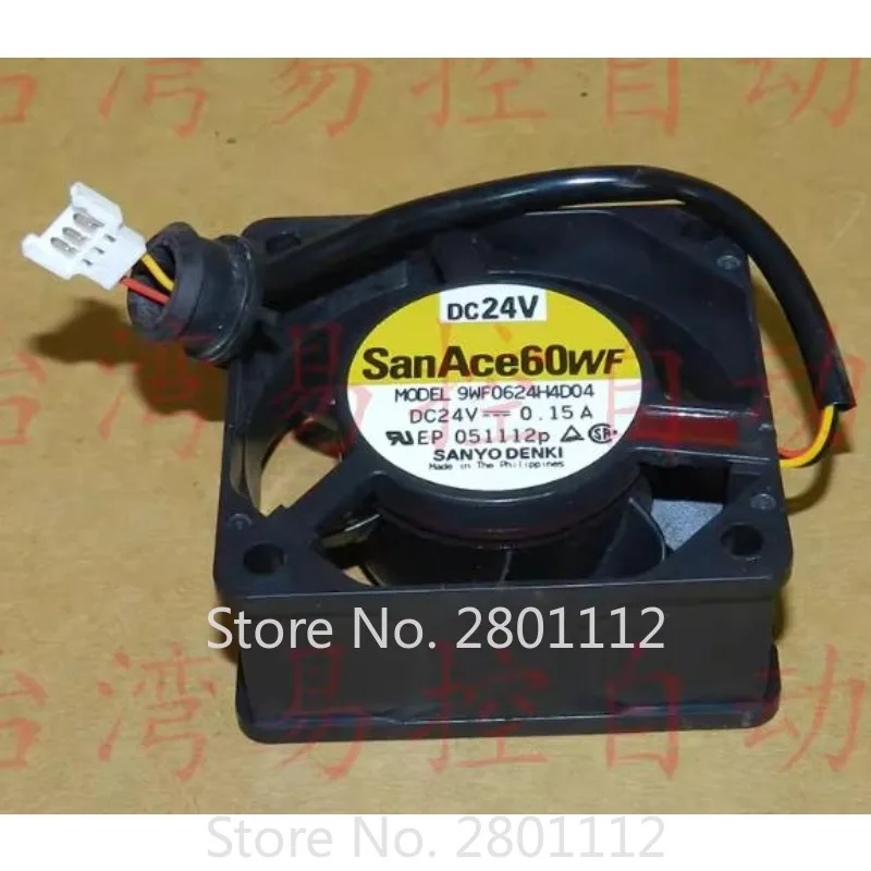 Cooler Fan for Sanyo 9WA0624S403 24V 0.08A 6025 6CM Fanuc System Cooling Fan 60*60*25mm