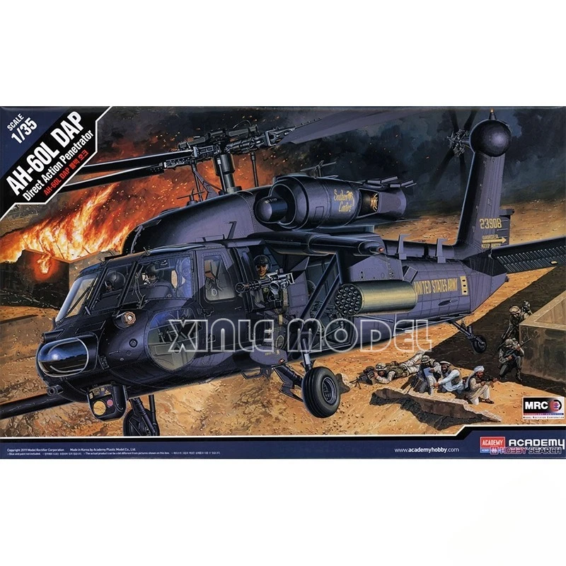 

Academy 12115 1/35 AH-60L DAP Black Hawk пластиковый собранный комплект модели самолета DIY коллекция подарок