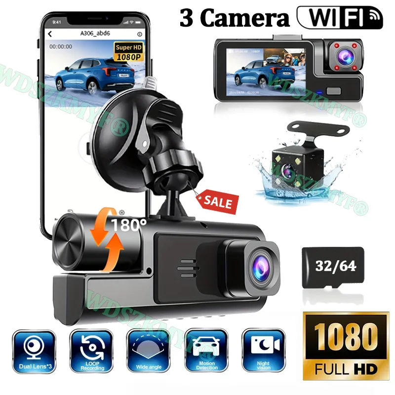 Wifi 3Camera Dash C…