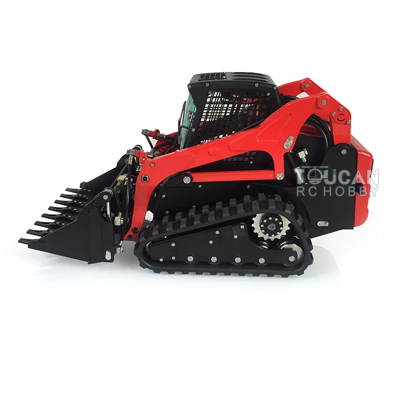 Estoque dos eua lesu 1/14 cnc metal hidráulico Aoue-LT5 rastreado skid-steer rtr modelo rc carregador carro de controle remoto brinquedos hzh1210