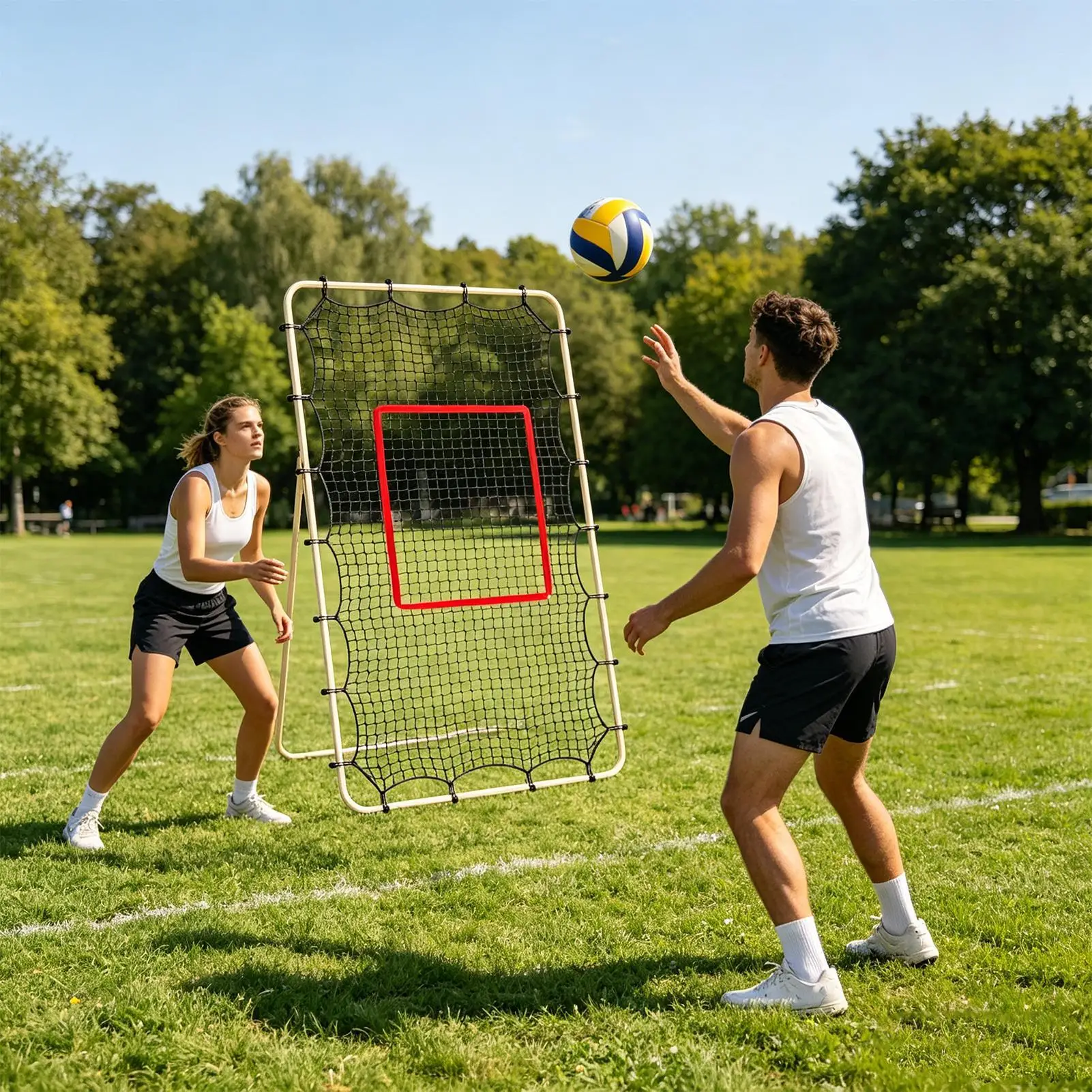 rebondeur-pour-volley-ball-equipement-d'entrainement-en-maille-de-15-pouces-compatible-avec-un-filet-d'entrainement-de-volley-ball-de-74-pieds-avec-28-cordes-elastiques-pour-le-baseball