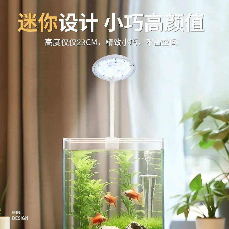 USB Aquarium Light 5W 7W LED Waterproof Fish Tank Lighting Underwater Fish Lamp Aquariums Decor Plant Lamp Mini Fish Tank Light