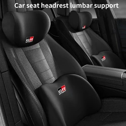 Car Lumbar Back Support Headrest Neck Pillow Car Seat Cushion For Toyota GR GAZOO RACING Prado Yaris Hilux Corolla Prius Auris