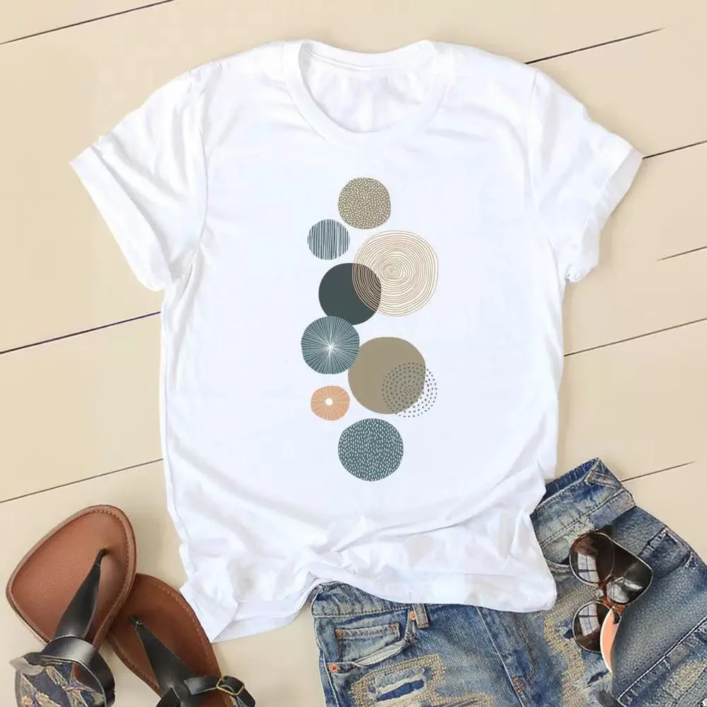 

Love Simple Printed European and American Clothing Shirt Short Sleeve T-shirt Tops Oversized T Shirt Women Clothes Personality