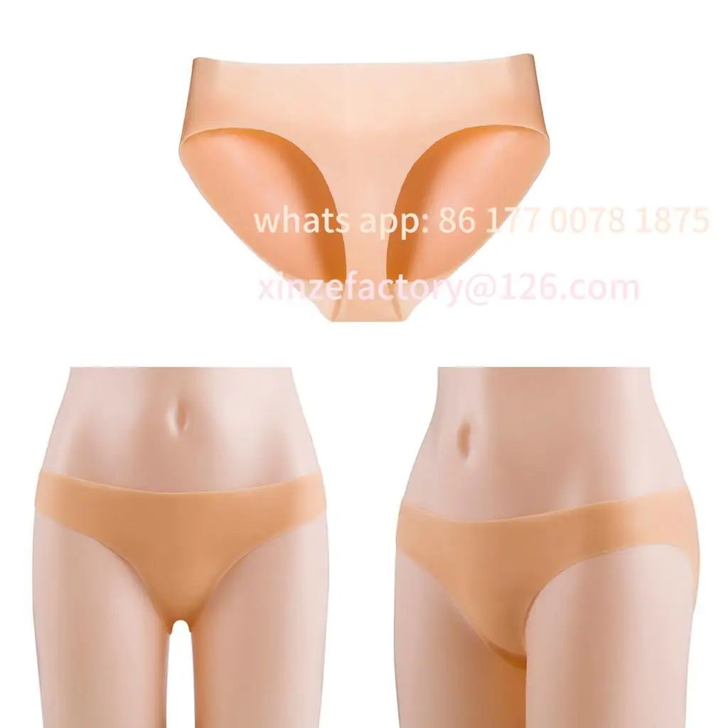 Customizable Womens Seamless Butt Lifter Silicone Filled Panties Enhancer Soft Underwear