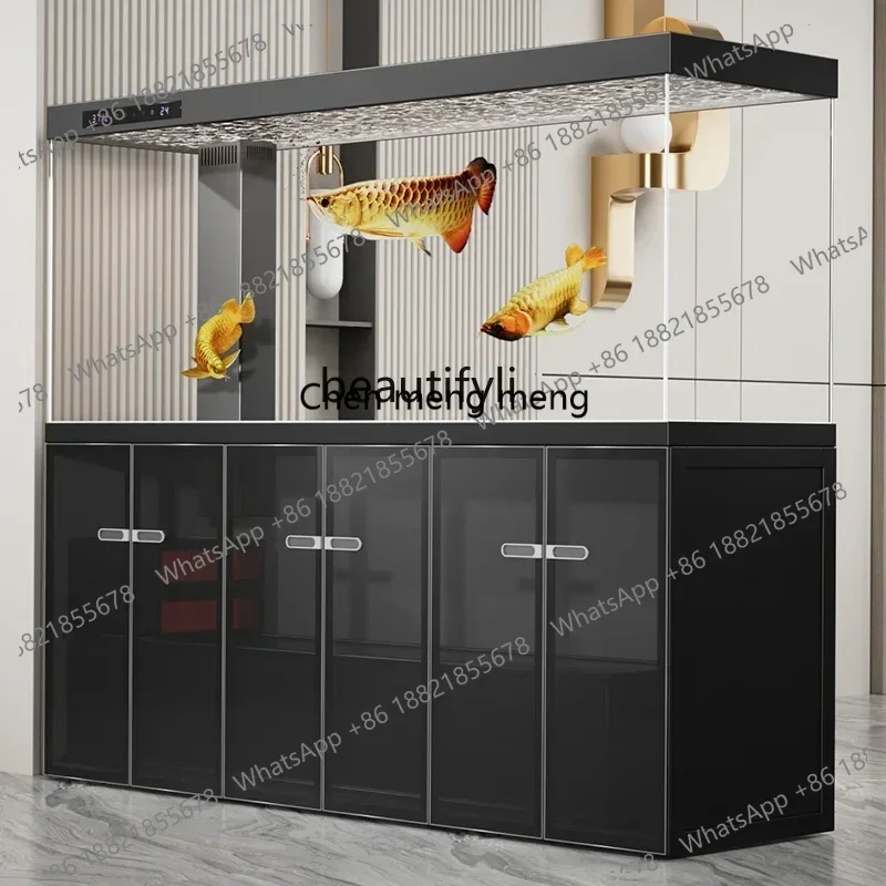 Y183FF cqyHigh-end fish tank medium and large living room household water-free box industrial arowana tank new model