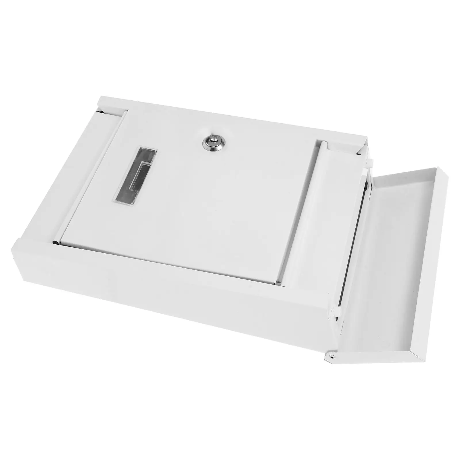 

Large Capacity Waterproof Mailbox With Lock Black Finish Wall Mount Outdoor Security Mailboxes Garden Supplies