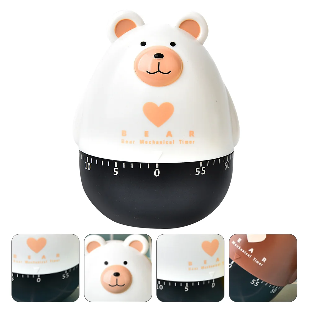 

Tem Bear Timer for Cooking Kids Simple Reminder Mechanical Timers Household Timing Tool Cake