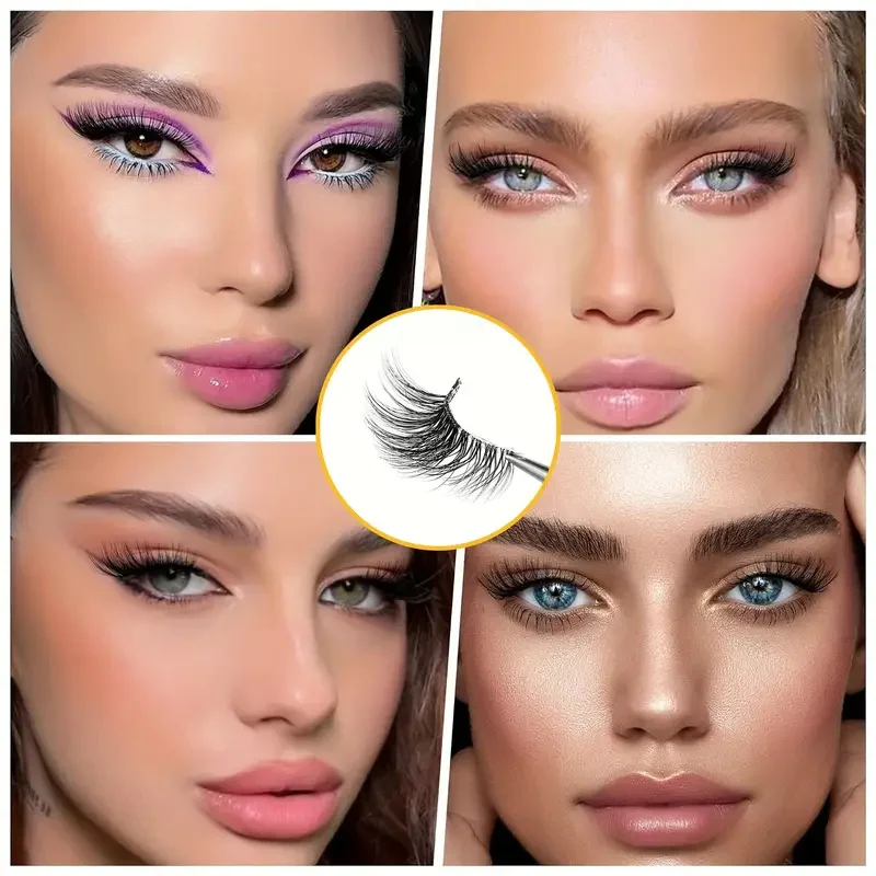 14 paar halve ogenwimpers - natuurlijke look, perfect voor dagelijkse make-up, verbeter uw look direct, herbruikbaar, perfect voor dagelijks gebruik