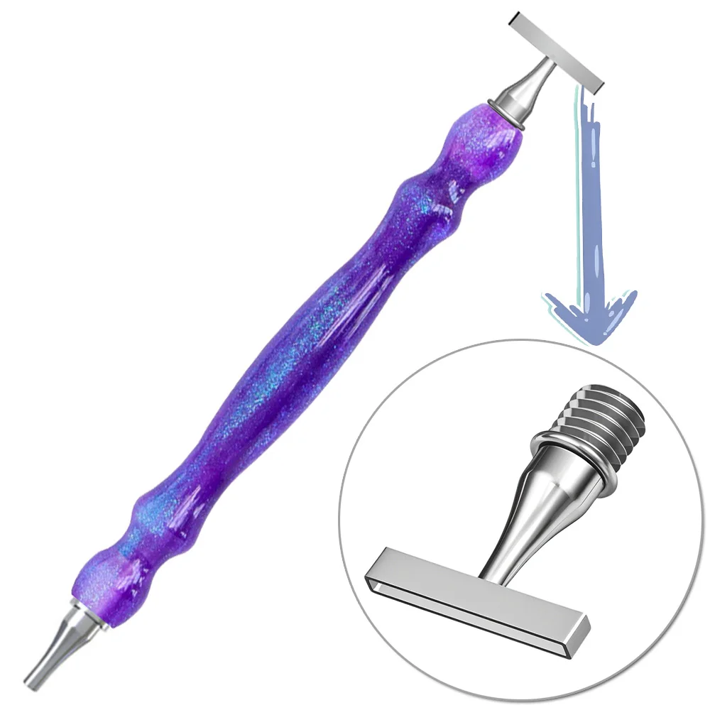 Premium Diamond Drawing Pen Accessory Multi-Place Threaded Thin Stainless Steel Nib, Replacement Nib for 5D Diamond Art Crafts