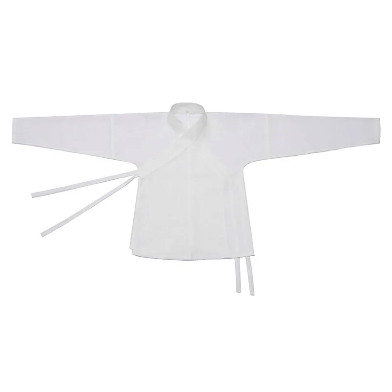 Hanfu Innerlijke Gewaad Wit Unisex Shirt Voor Mannen En Vrouwen Chinese Traditionele Mingdynasty Nachtkleding Gown Ondergoed Kledingstuk Nachtjapon