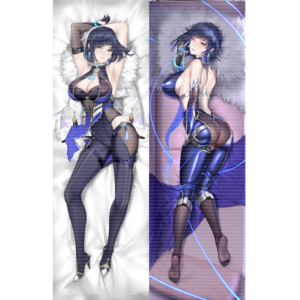 

Game Anime Genshin Impact Yelan Ye Lan Otaku Cushion Pillow Cover Cosplay Dakimakura Hugging Body Pillow Case