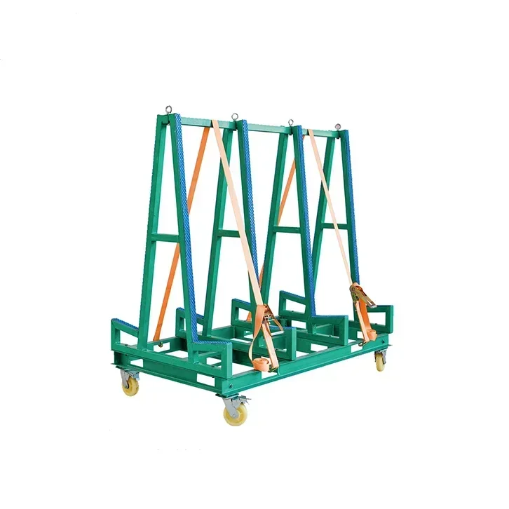 

A frame trolley for stone slab and glass