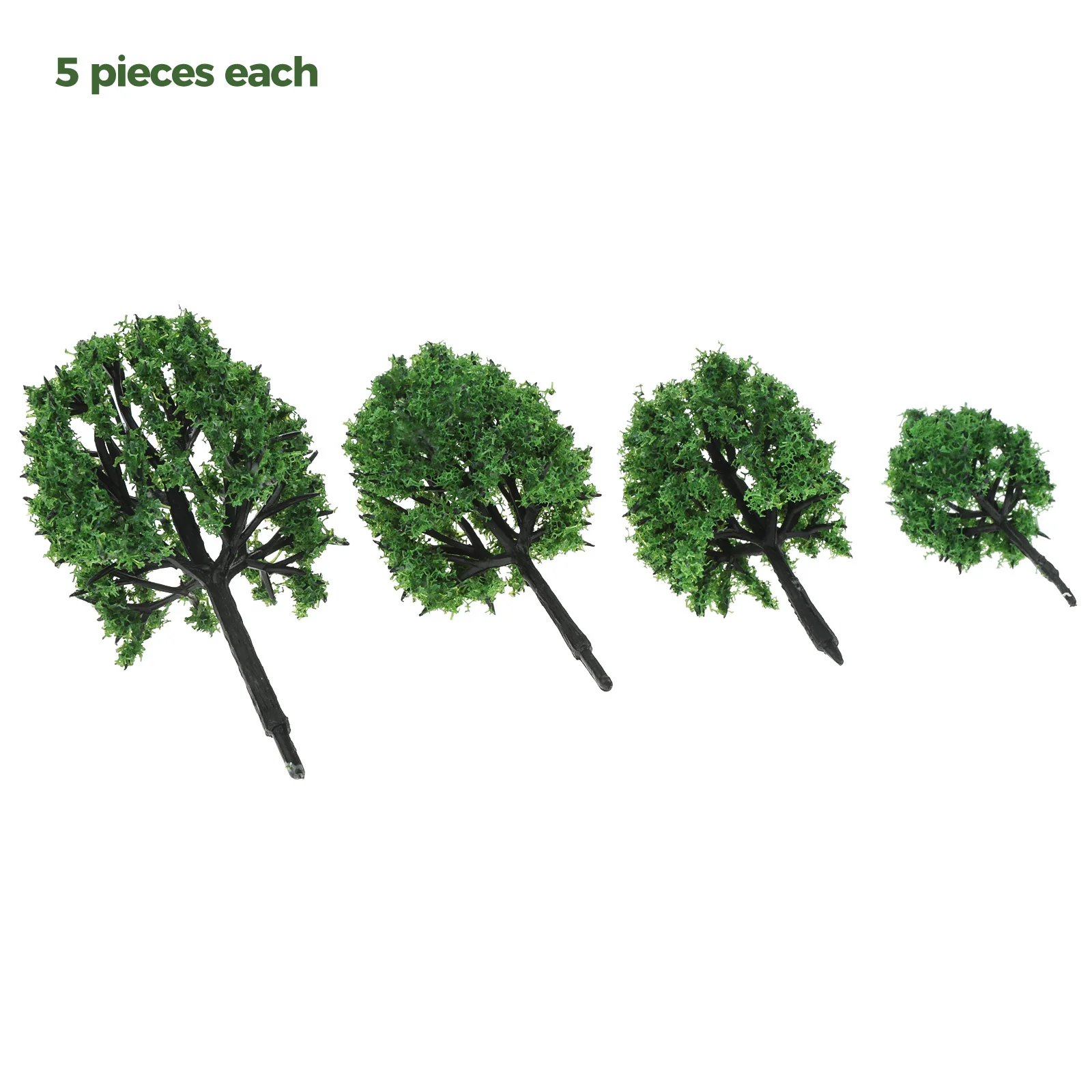 20Pcs 5/6/7/8cm Model Tree Garden Plant Ornament Miniature Dollhouse Pots Decor Moss Bonsai Micro Landscape DIY Garden Ornament