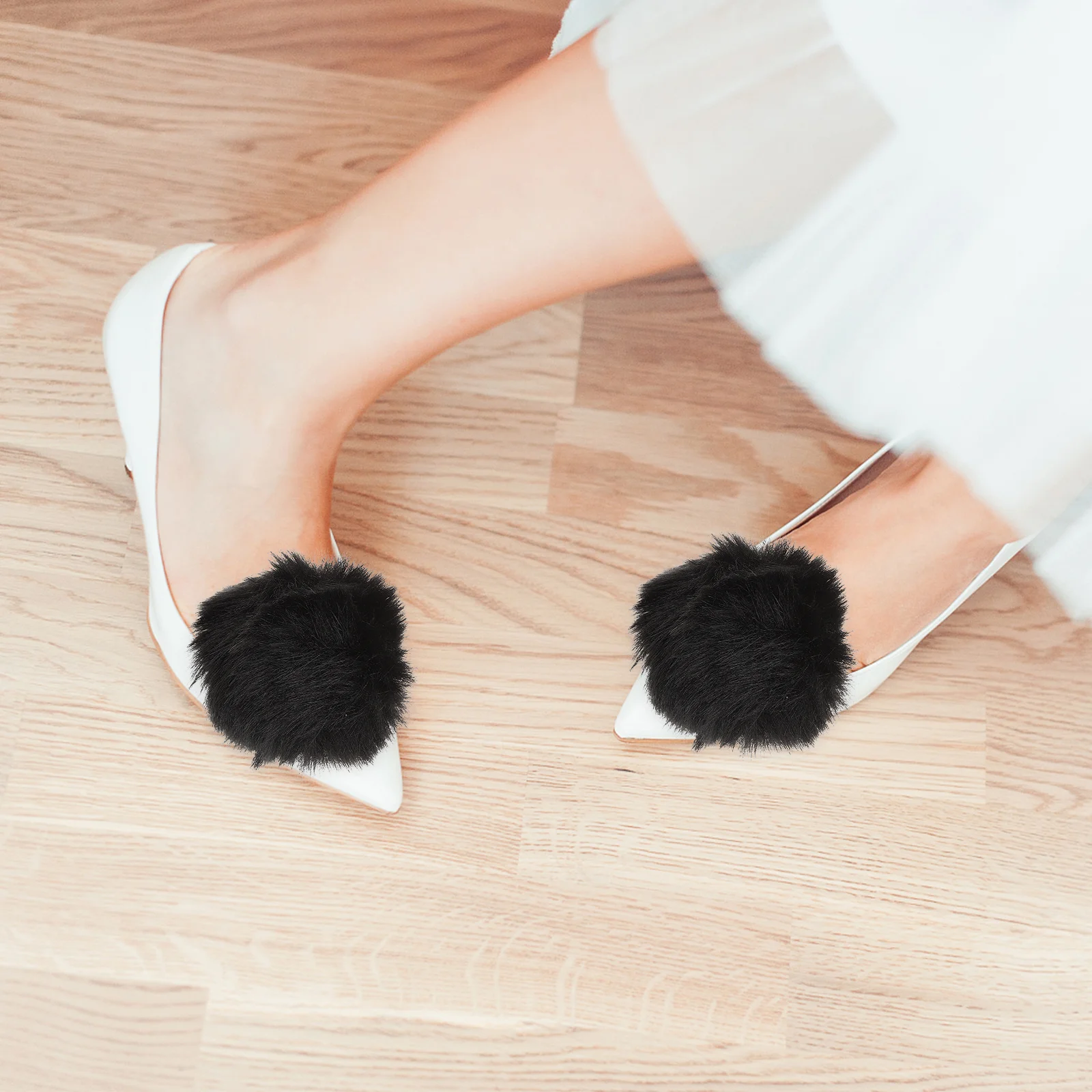 Ball Shoe Buckle Pompom Clip Decorative Clips on Embellishments Heels Flats Ladies Shoes Buckles Decorate