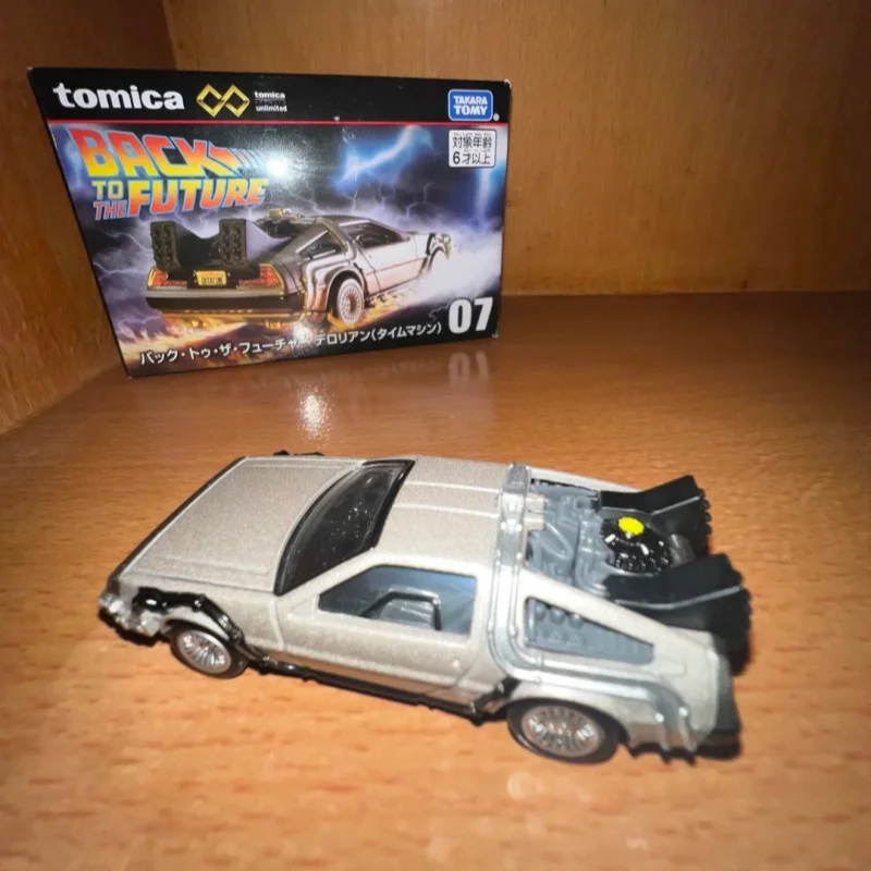 TAKARATOMY Tomica Premium Back to the Future City Car Model Metal Mode Collection Display Birthday Gift Toy