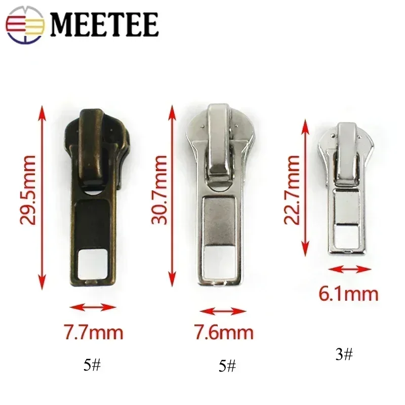 10/20 قطعة 3 #   5 #   سحاب منزلق للمعادن الراتنج البريديات حقيبة الملابس الأحذية ديكور السوستة مجتذب رئيس الملابس الخياطة إغلاق الملحقات