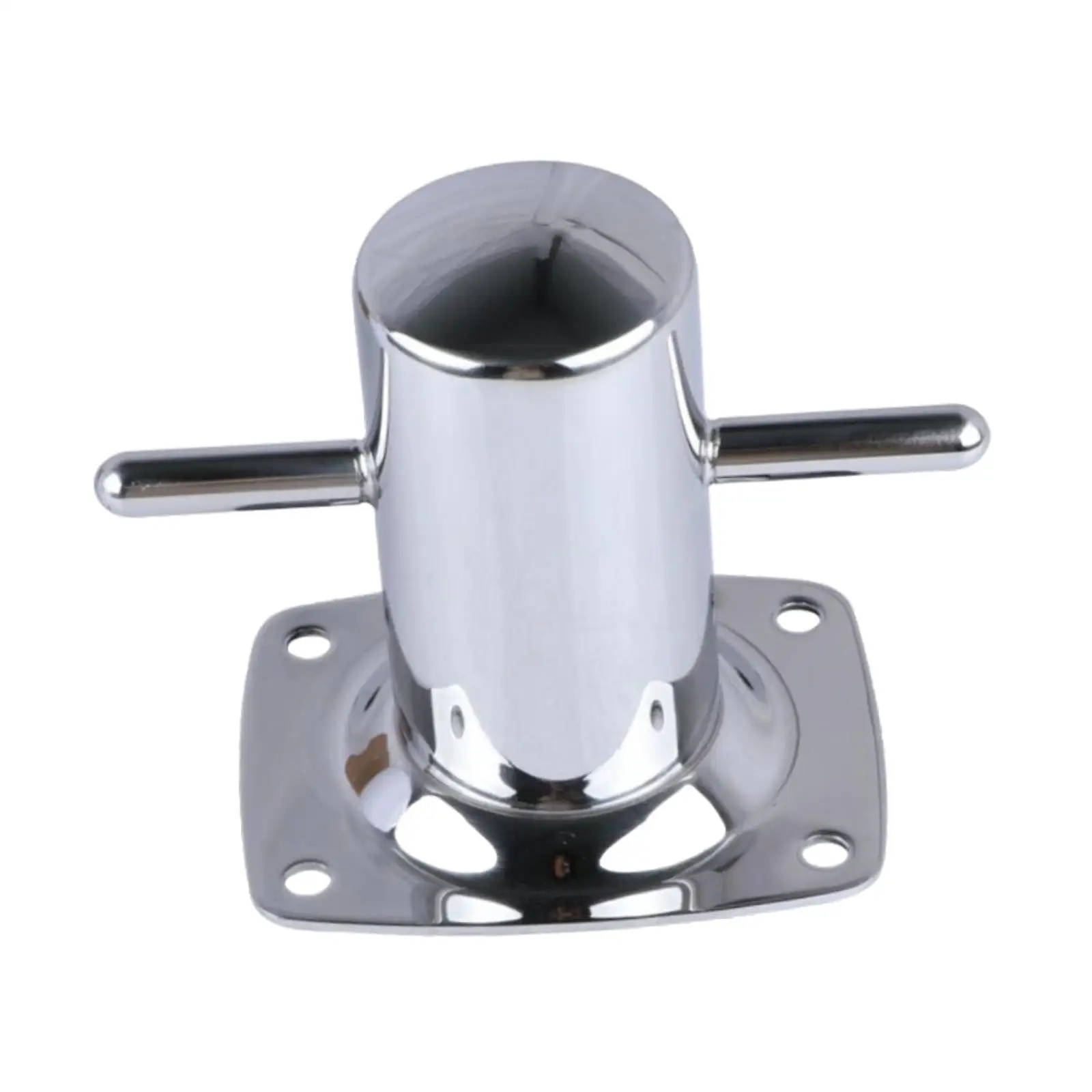 Mooring Cleat with Base Plate 4 Holes for Marine Heavy Duty 316 Stainless Steel