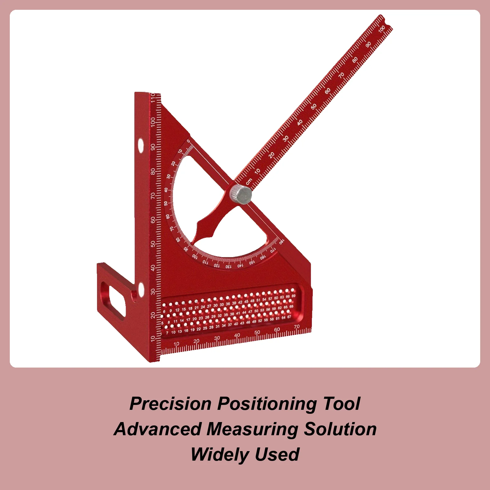 

3D Multi-angle Measuring Ruler Woodworking Square Measuring Ruler Ergonomic Precision Marking Gauge Multifunctional Carpenter