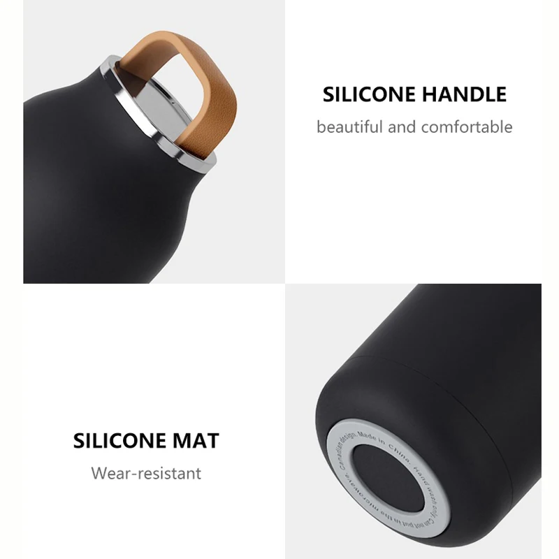 350ml Thermos Bottle 304 Stainless Steel Thermos Cup Vacuum Flask Water Coffee Thermal Bottle Leak-Proof Insulated Travel Cup