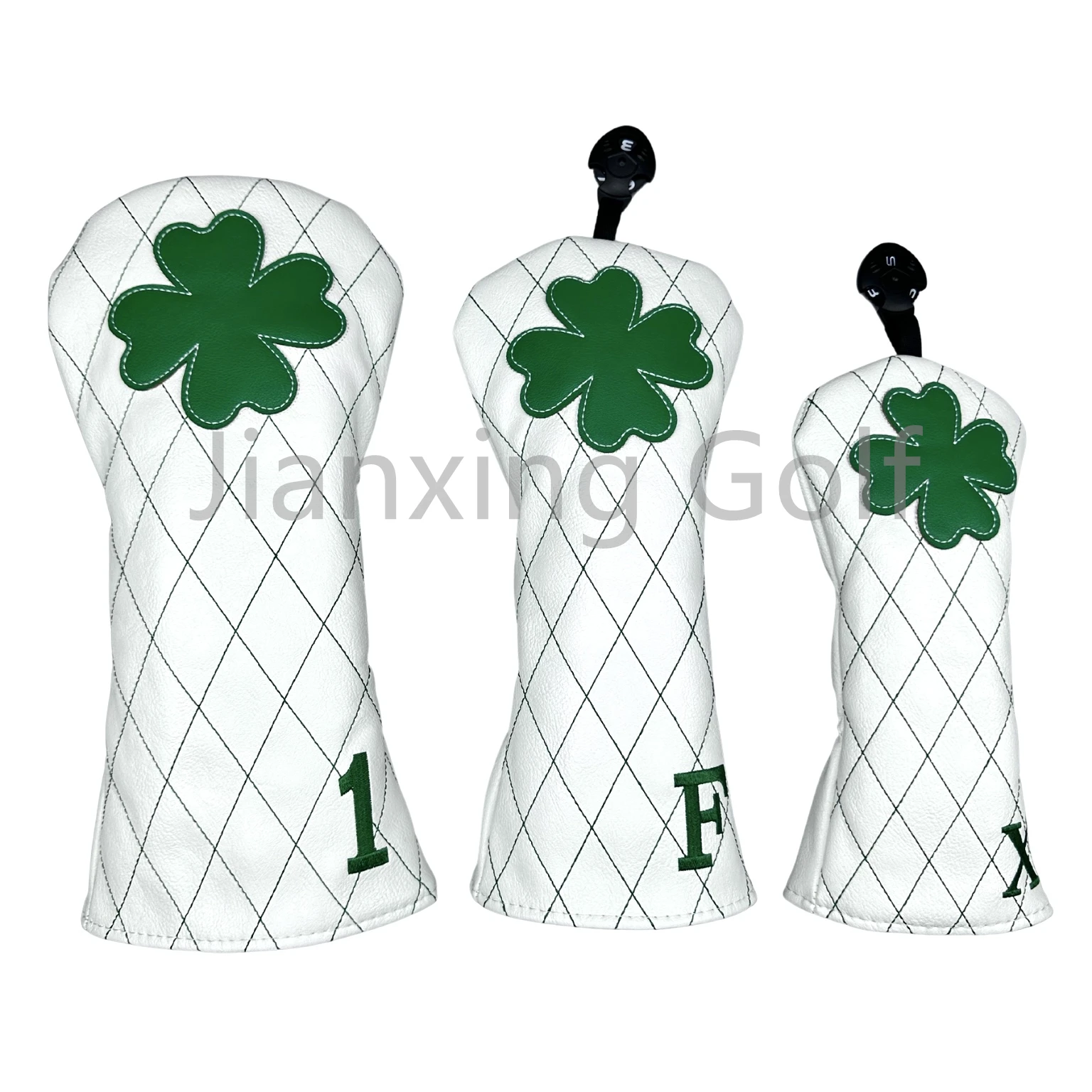 Grille de Golf motif trèfle à quatre feuilles couvre-tête de Club couvre-tête de conducteur couvre-tête en bois de Fairway couvre-chef hybride