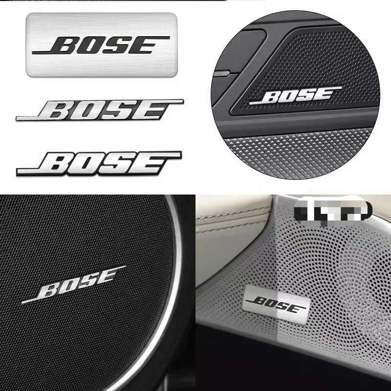 هارمان كاردون BOSE شارة الألومنيوم ثلاثية الأبعاد ملصقات صوت السيارة لمرسيدس بنز W213 W212 W220 W221 W222 W108 W126 W140 W168 W169 W176 #1
