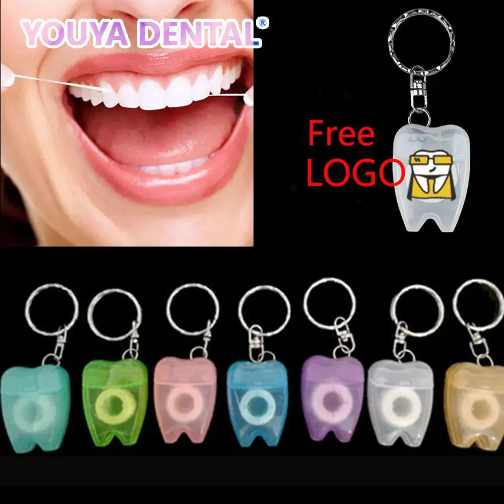 

Customize logo 100pcs Dental Floss Interdental Brush Stick Tooth Cleaning Portable 15m Wire Teeth Care Oral Care Oral Hygiene