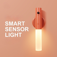 Charging LED Smart Human Body Sensing Night Light Control Corridor Wall Light Magnetic Suction Wall Lamp for Bedroom Bedside