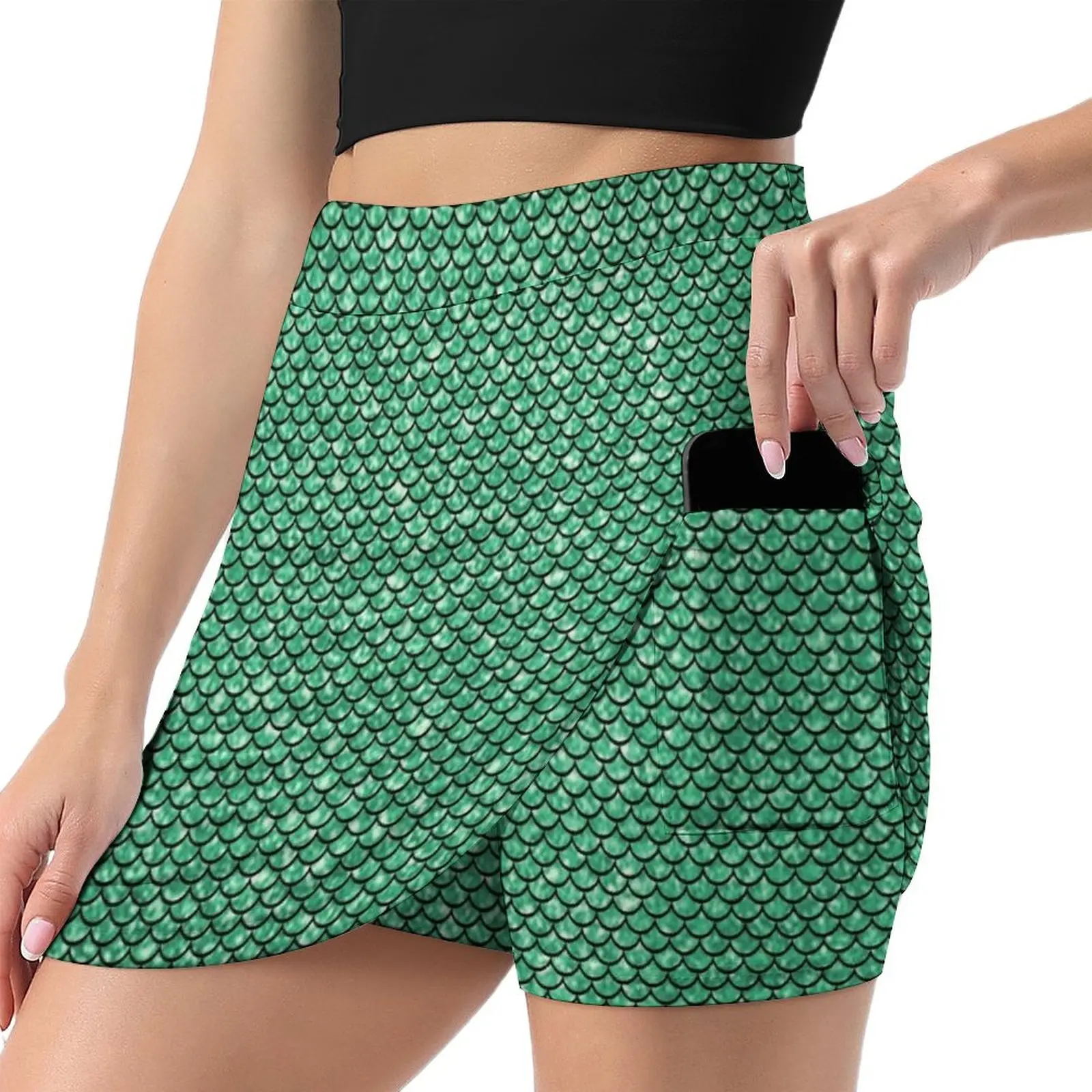 Green Mermaid Mini Skirt skirt women Women's skirts