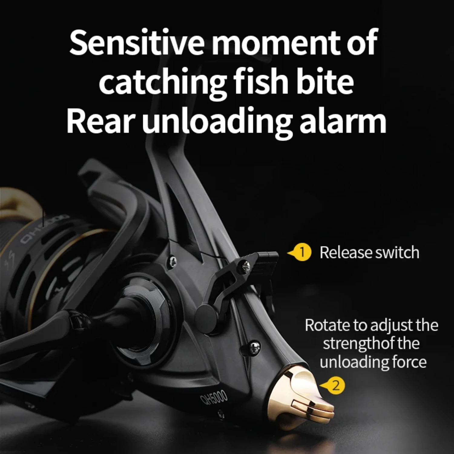 Carp Fishing Reel Spinning Reel QH4000-6000 Strong Double Drag 20kg Carretilha Pesca Sea Reel Fishing Fishing reel knob Histar