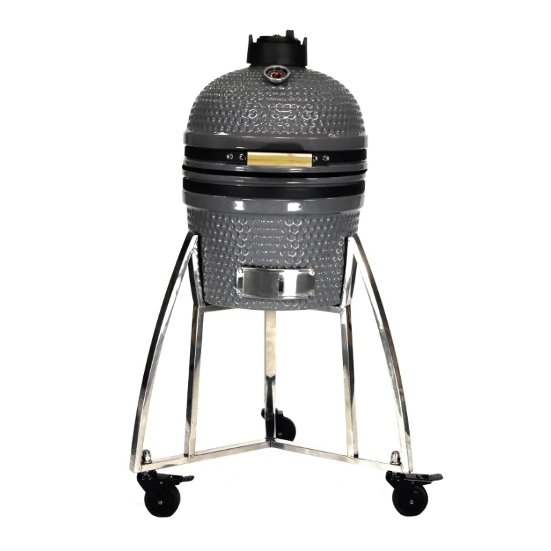 Celik kamado barbeku izgara rotisserie pizza aksesuarlari, parrilla de hormigón para barbacoa, 15, 18, 22, 24 y 27 pulgadas