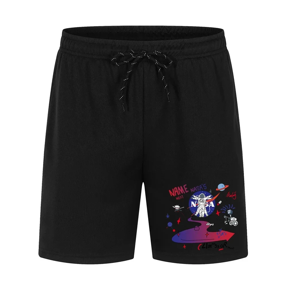 

Summer Men's Casual Short Pants Printting Solid Elastic Waist Jogging Slim Shorts Holiday Breathable Baggy Oversized Trousers