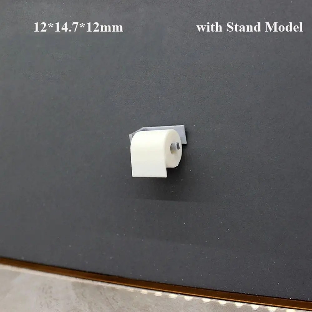 고품질 1:12 인형집 미니어처 종이 미니 DIY 롤 페이퍼 스탠드 포함 모델 하우스 종이 인형집 장식