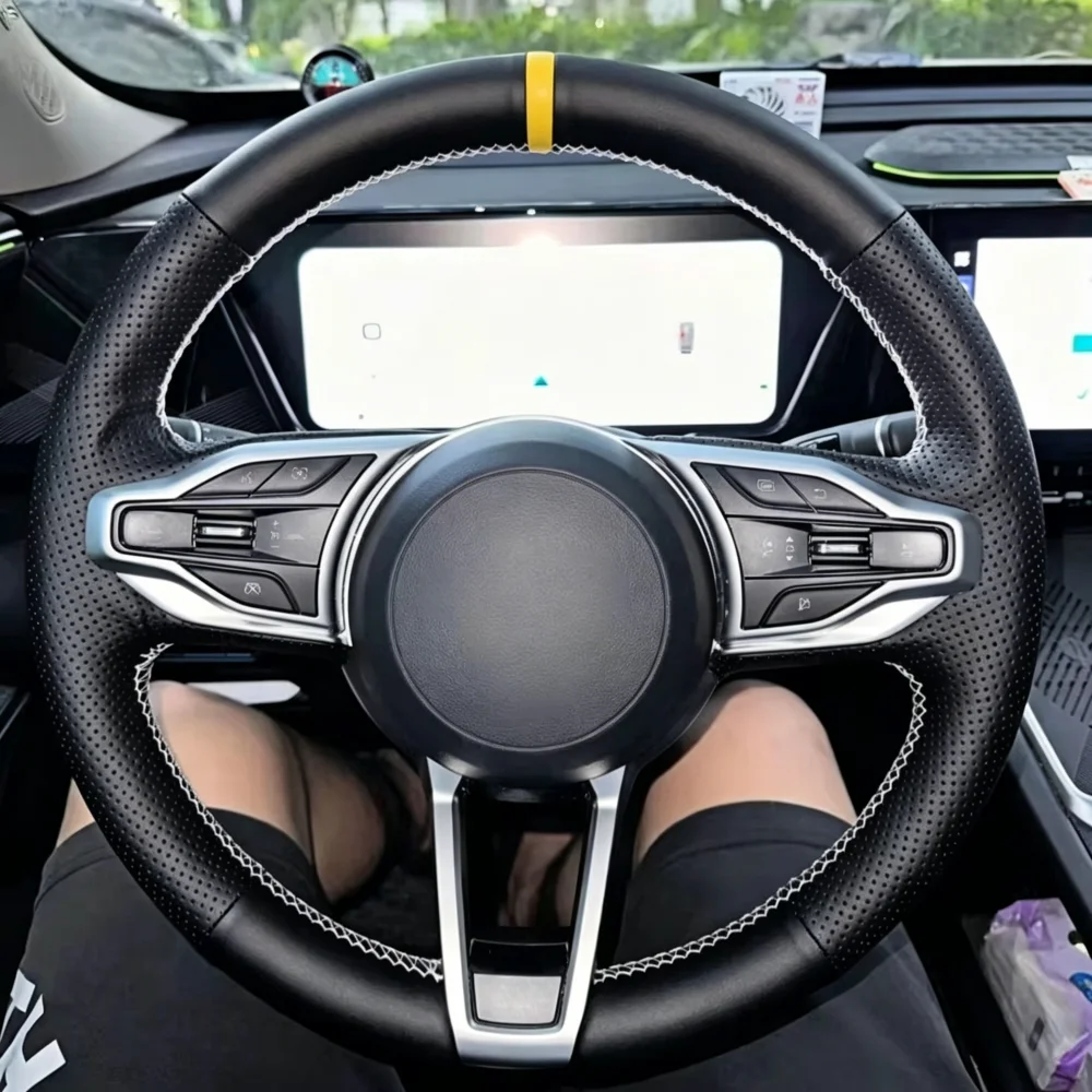 

Чехол на руль автомобиля из микрофибры, противоскользящий и удобный, для Haval H6, H9, H6 3-го поколения