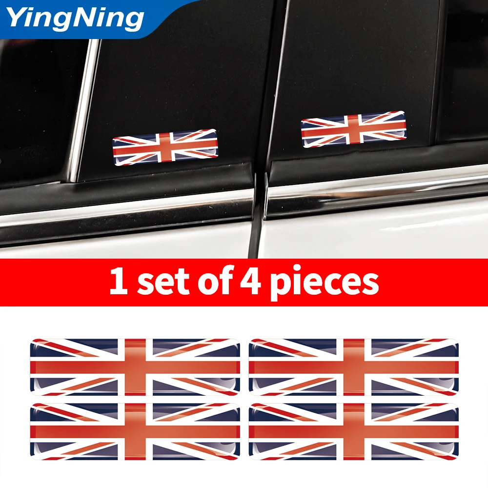 3D Resin UK Flag Stickers Union Jack Car Emblem Decals For MINI Cooper BMW Audi VW Ford Toyota Exterior DIY Car Accessories