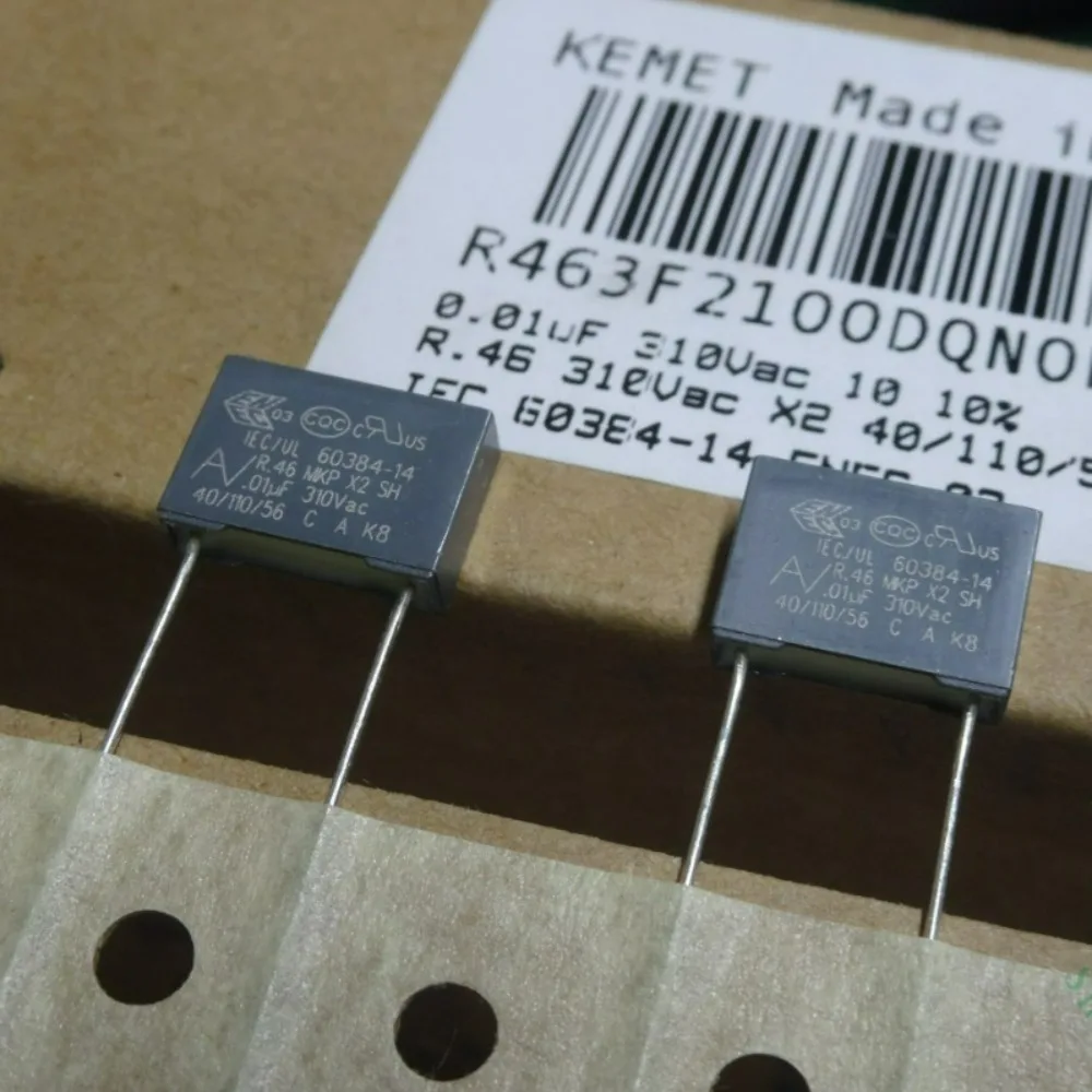 10pcs/lot AV R46 MKP 0.01uf 310VAC 10nf 103 K Brand New 10mm Film Capacitor (Thickness: 4mm) R463F2100DQN0K