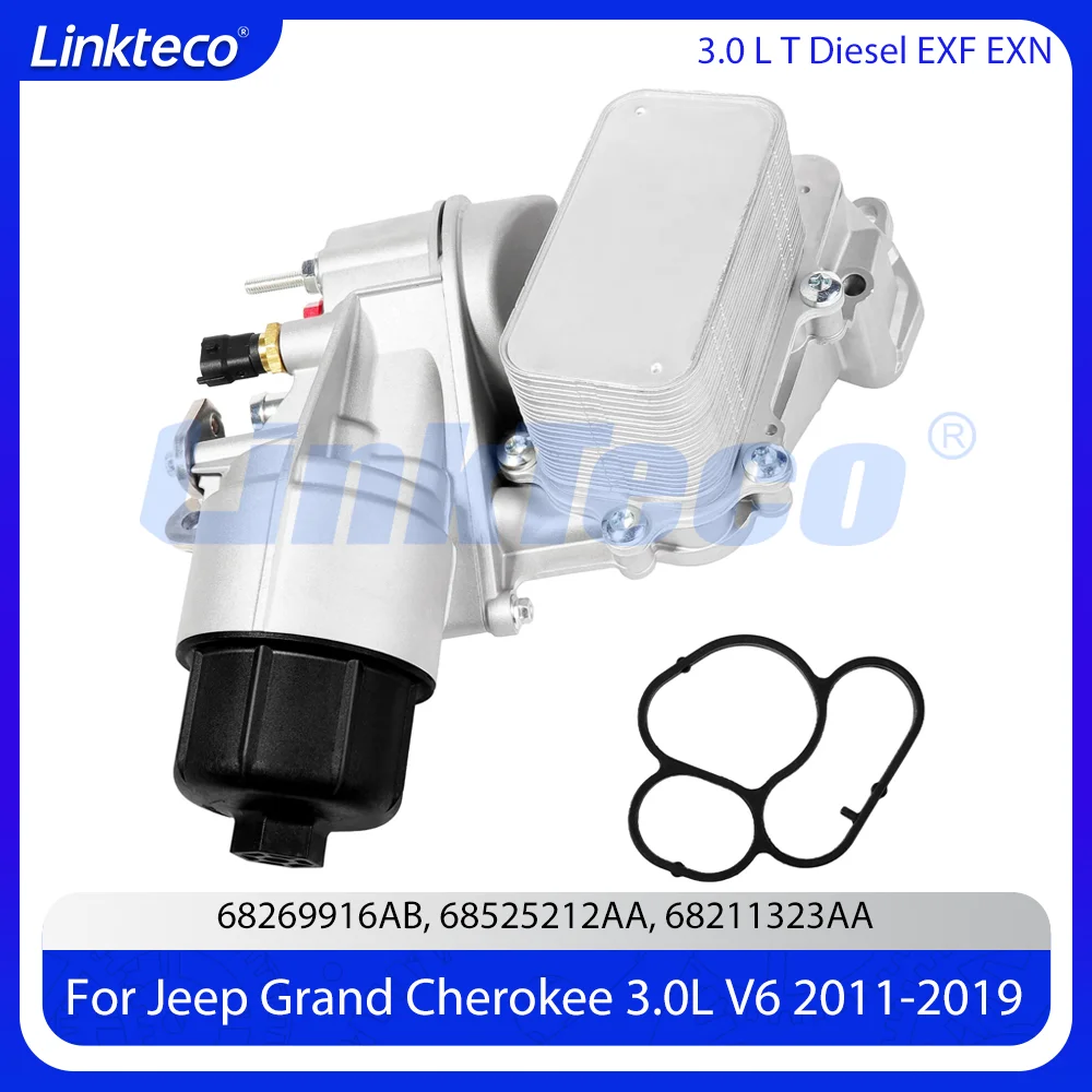 

Engine part Oil Cooler Filter Housing Fit 3.0 L T V6 Diesel EXF EXN For 11-19 3.0L Chrysler 300C JEEP GRAND CHEROKEE 68211323AA