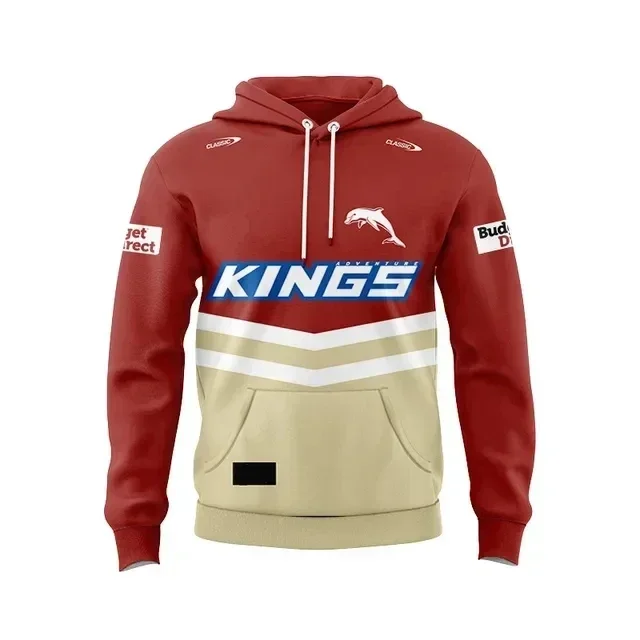 2024 Dolphins Hoodie Home / Away / Training Rugby Jersey - Męski Rozmiar: S-3XL (Nadruk Nazwa własna) Najwyższa jakość