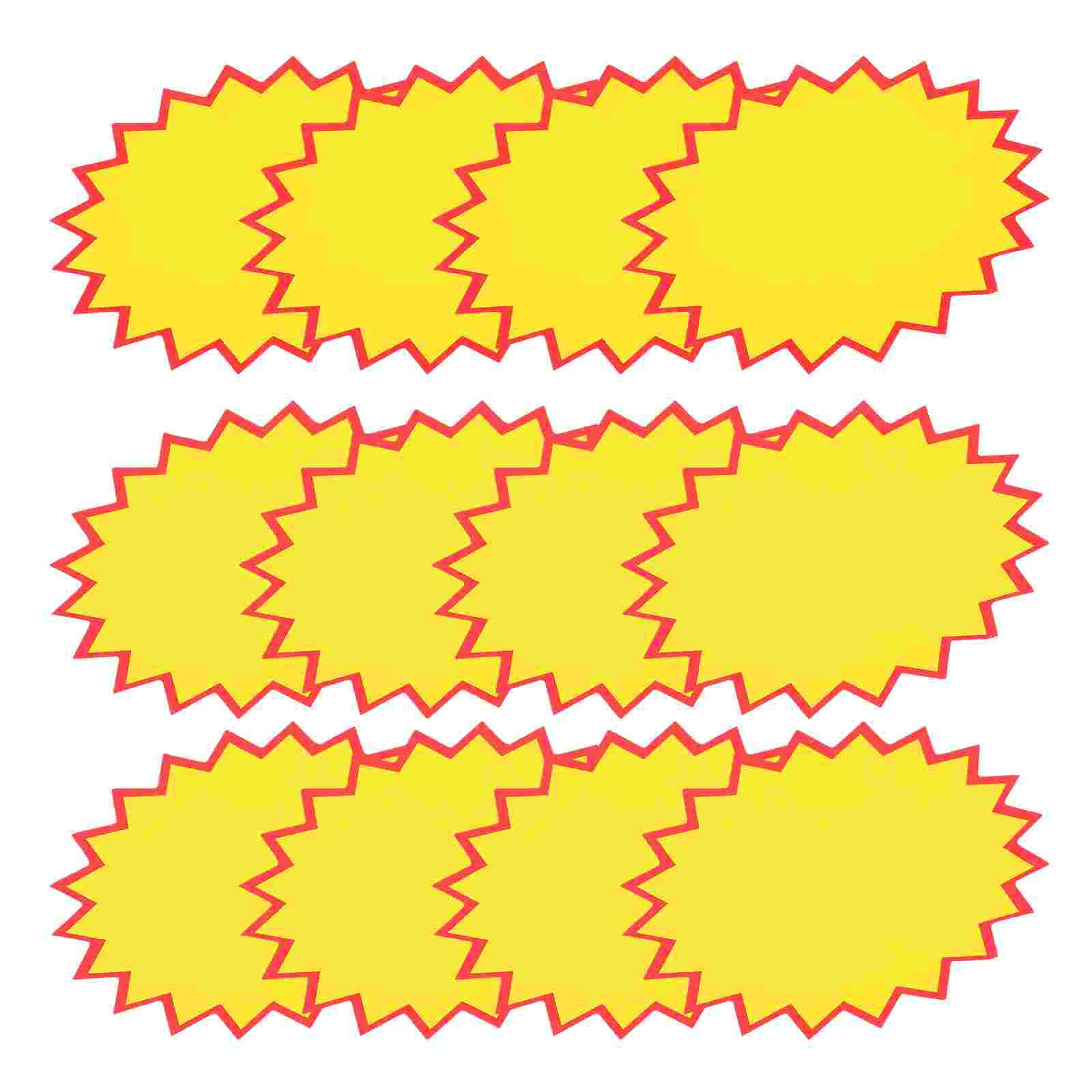 100 Pcs Price Sign Display Stand Lable Stickers Star Accessories Tag Holder Labels