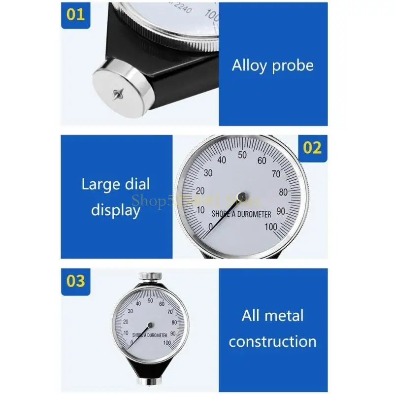

AXYC Professional Hardness Rubber Tester Tire Tyre Meter Durometer Measurement Tool for Automotive Engineering Applications