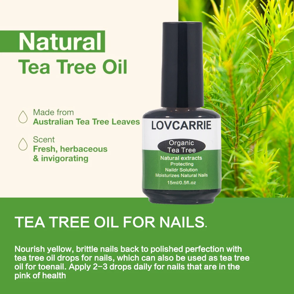 Lov carrie Bio-Teebaum Nagel hautöl Nagel reparatur lösung 15ml natürliche Feuchtigkeit erweichen Nagel verstärker heilen trockene Nägel Haut