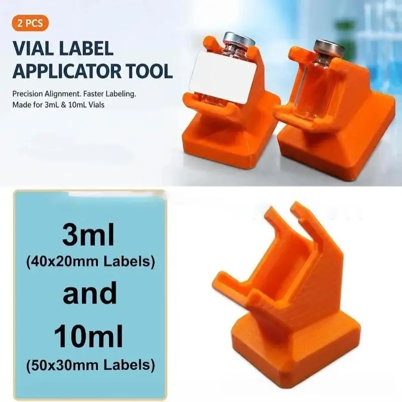 1/2Pcs Bottle Label Applicator Tool Labeling Holder for 3ml 10ml Vial DIY Hand Sticker Winding Laboratory Accessory Pet Supply