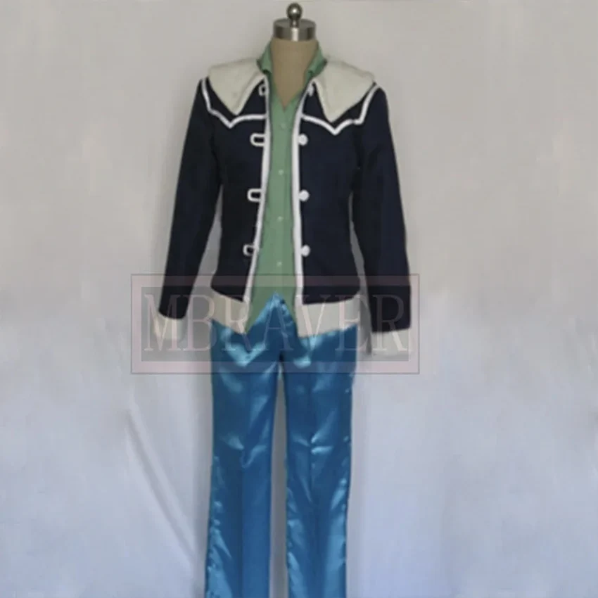 Tashigi Blue Uniform Cosplay Costume Halloween Party Custom Made Any Size