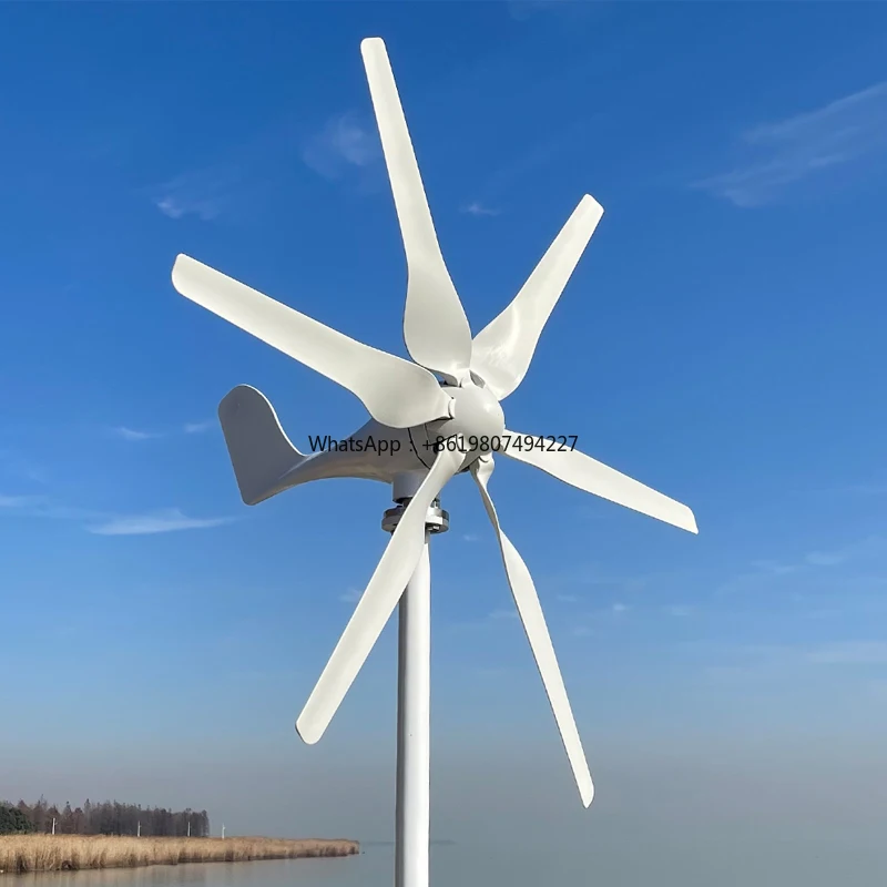 

RY 1500w 12v 24v Horizontal Wind Turbine Generator for Home Use With Controller Windmill