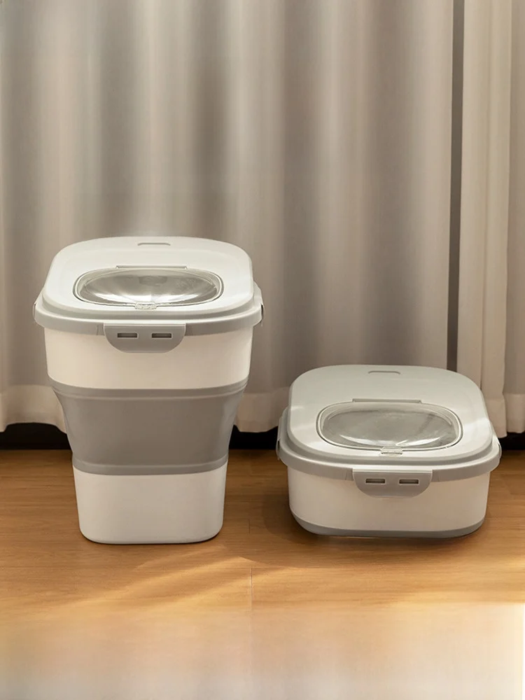 

Modern Housewife Rice Storage Box Auatic Sed Moisture Proof Bug Free Kitchen Storage Container Plastic Large Capaci