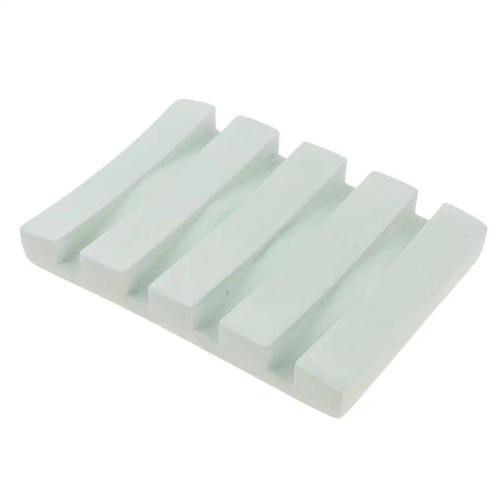 حامل قضيب الدياتوميت ، وسادة صابون ماصة للماء ، مستطيلي أخضر ، 2x